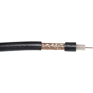 VOKA Kabelwerk 300905-01 Coaxkabel Buitendiameter: 6.10 mm RG59 B/U 75 Ω Zwart per meter