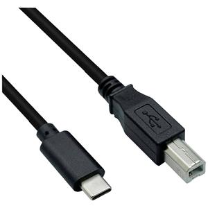 Roline USB-Kabel USB-C Stecker, USB-B Stecker 3.00m Schwarz Geschirmt 11028337