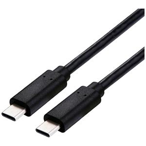 Roline USB-C-kabel USB 4.0 USB-C stekker 0.50 m Zwart Afgeschermd 11029091