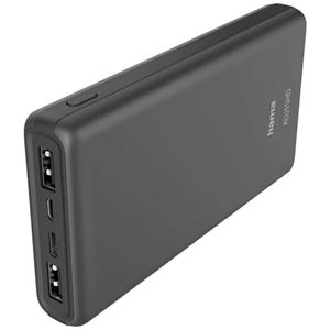 Hama ALU15HD Powerbank 15000 mAh LiPo USB-A, USB-C Anthrazit