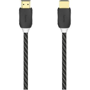 Hama High-speed HDMI-kabel, Ethernet, stof, verguld, zwart, 1,5 m display 24 st HDMI kabel