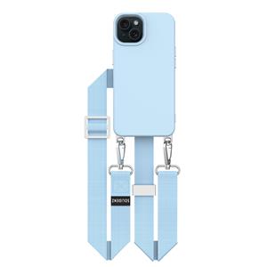 Solidenz Geschikt voor iPhone 14 / 13 hoesje met afneembare koord - geschikt voor hoesje iPhone 14 / 13 - Afneembaar koord hoesje - Magnetisch hoesje voor iPhone 14 / 13 -  Collection - Blauw
