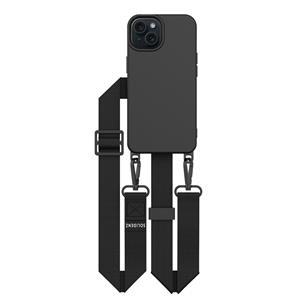 Solidenz Geschikt voor iPhone 14 / 13 hoesje met afneembare koord - geschikt voor hoesje iPhone 14 / 13 - Afneembaar koord hoesje - Magnetisch hoesje voor iPhone 14 / 13 -  Collection - Zwart