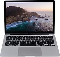 Apple MacBook Air 13.3 (True Tone Retina Display) 3.2 GHz M1-Chip 8 GB RAM 256 GB PCIe SSD [Late 2020, Duitse toetsenbordindeling, QWERTZ] zilver - refurbished