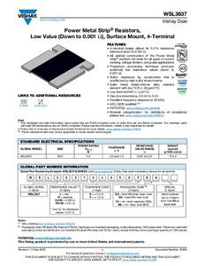 Vishay WSL36371L000FEA Metaalfilmweerstand 0.001 Ω SMD 3.0 W 1 % 1 stuk(s) Tape