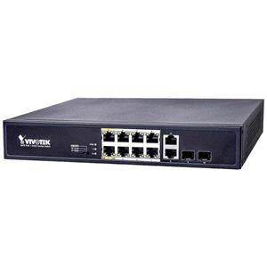 Vivotek AW-FGT-100D-120 Netzwerk Switch 10 Port 100MBit/s PoE-Funktion