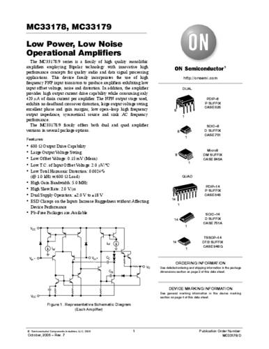 ON Semiconductor MC33178DR2G Lineaire IC - operational amplifier SOIC-8 Tape on Full reel