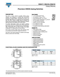 Vishay DG419DJ-E3 SMD 1 stuk(s) Tube