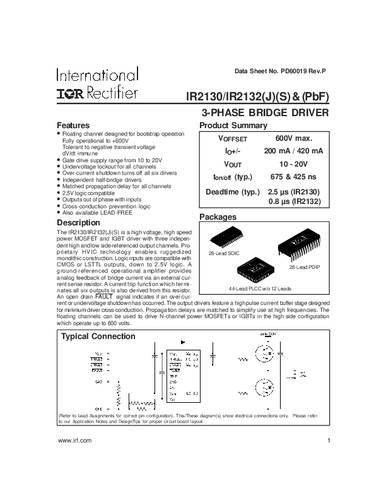 Infineon Technologies IR2130SPBF SMD 1 stuk(s)