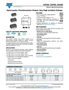 Vishay Optocoupler fototransistor CNY66 DIP-4 Transistor Tube