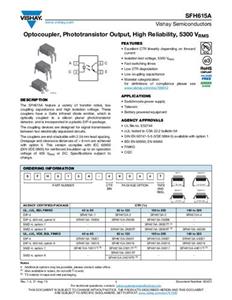 Vishay Optocoupler fototransistor SFH615A-1 DIP-4 Transistor Tube