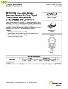 NXP Semiconductors MPX5999D Druksensor 1 stuk(s) 0 kPa tot 1000 kPa THT Tray