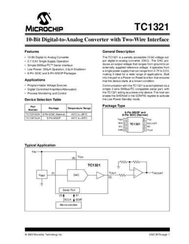 Microchip Technology TC1321EOA SMD 1 stuk(s)