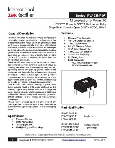 Infineon Technologies PVA3354NPBF DIP-8 Tube