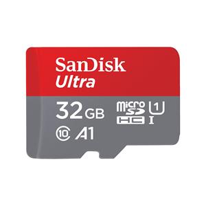 SanDisk MicroSDHC Ultra 32GB 120MB/s C10-UHSI-A1 Photo Micro SD-kaart Grijs