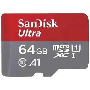 SanDisk MicroSDXC Ultra 64GB Class 10 140MB/s +SD-Adapter voor Chromebooks Micro SD-kaart