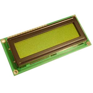 Display Elektronik LC-display Zwart Geel-groen (b x h x d) 80 x 36 x 11.9 mm