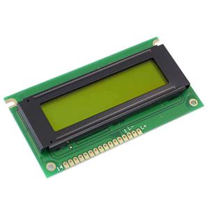Display Elektronik LC-display Zwart Geel-groen (b x h x d) 84 x 44 x 10.5 mm