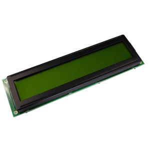 Display Elektronik LC-display Zwart Geel-groen (b x h x d) 146 x 43 x 14 mm