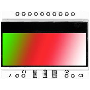 Display Elektronik Achtergrond verlichting Groen/rood, Wit