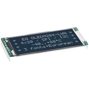 displayelektronik Display Elektronik OLED-Modul Weiß Schwarz (B x H x T) 61 x 26 x 2.4mm