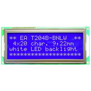 Display Elektronik LC-display Wit Blauw (b x h x d) 146 x 62.5 x 14 mm