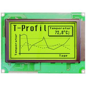 Display Elektronik Grafisch display Geel-groen 240 x 128 Pixel (b x h x d) 144.00 x 104.00 x 14.3 mm