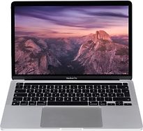 Apple MacBook Pro mit Touch Bar und Touch ID 13.3 (True Tone Retina Display) 3.2 GHz M1-Chip 8 GB RAM 256 GB SSD [Mid 2020, Duitse toetsenbordindeling, QWERTZ] zilver - refurbished