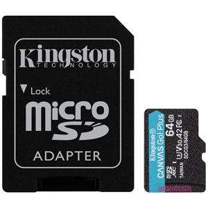 Kingston Canvas Go! Plus microSD-Karte 64GB Class 10 UHS-I inkl. SD-Adapter