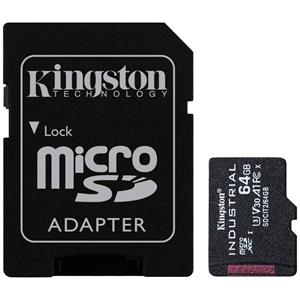 Kingston Industrial microSDXC-Karte 64GB Class 10 UHS-I inkl. SD-Adapter