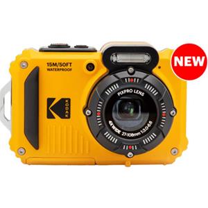 Kodak WPZ2 Digitale camera 15 Mpix Zoom optisch: 4 x Geel Incl. accu, Incl. flitser Beeldstabilisatie, WiFi, Waterdicht, Onderwatercamera, Schokbestendig,