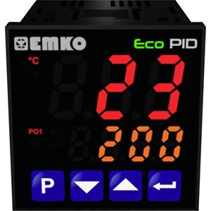 Emko ecoPID.4.6.2R.S.485 Temperatuurregelaar Pt100, J, K, R, S, T, L -199 tot +999 °C Relais 5 A, SSR (l x b x h) 90 x 48 x 48 mm
