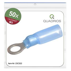 Quadrios 23C522 Ringkabelschoen Dwarsdoorsnede (max.): 2.5 mm² Gat diameter: 5.3 mm Deels geïsoleerd 50 stuk(s)