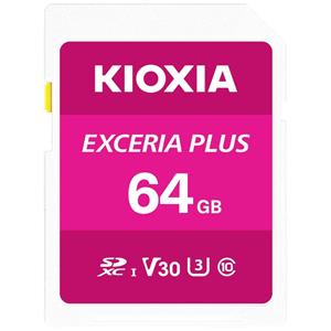 Kioxia EXCERIA PLUS SDXC-Karte 64GB UHS-I, v30 Video Speed Class