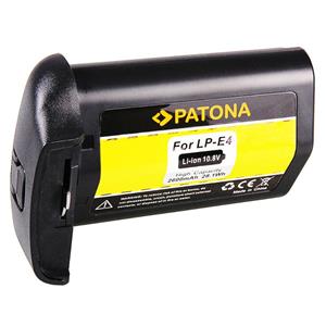 Patona Akku für Canon LP-E4 LPE4 Kamera-Akku Ersatzakku Kameraakku 2600 mAh (10,8 V, 1 St), EOS 1D IV Mark III EOS 1Ds