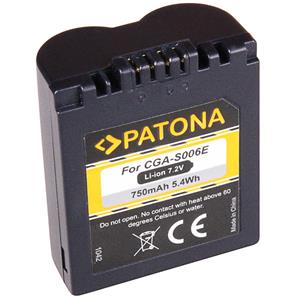 Patona Akku für Panasonic Lumix DMC-FZ50 Kamera-Akku Ersatzakku 750 mAh (7,2 V, 1 St), FZ7 FZ8 CGR-S006 DMC-FZ30BB DMC-FZ30-S