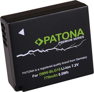 Patona Akku für Panasonic DMC-GF6 Kamera-Akku Ersatzakku 7700 mAh (7,2 V, 1 St), DMW-BLG10 CS-BLG10MC DMWBLE9 Lumix DC-TX2 DMCGF3 DMCS6K
