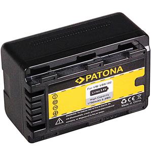 Patona Akku für Panasonic VW-VBK180 Kamera-Akku Ersatzakku 1790 mAh (3,6 V, 1 St), VBK180-K VBK180 HDC- HS60 SD40 SD80 + RESTLAUFANZEIGE
