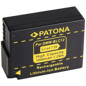 Patona Akku für Panasonic DMW-BLC12 Kamera-Akku Ersatzakku 1000 mAh (7,2 V, 1 St), Lumix DM FZ200 BLC12 BLC12PP FZ1000 G5 G6 GH2