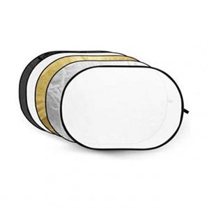 CARUBA 5-in-1 Reflectiescherm Goud, Zilver, Zwart, Wit, Transparant - 150 x 200cm