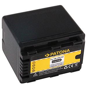 Patona Akku für Panasonic VW-VBK360 Kamera-Akku Ersatzakku 3582 mAh (3,6 V, 1 St), VBK360 VBK 360 HDC- HS60 HS80 HC-V700 +RESTLAUFANZEIGE