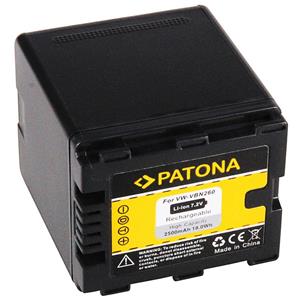 Patona Akku für Panasonic HDC-SD800 Kamera-Akku Ersatzakku 2500 mAh (7,2 V, 1 St), SD900 SD909 TM900 HS900 VW-VBN260 X920M