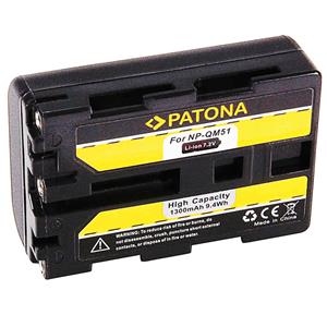 Patona Akku für Sony NP-FM55 Kamera-Akku Ersatzakku Kameraakku 1600 mAh (7,2 V, 1 St), QM51 FM50 DSLR-A100