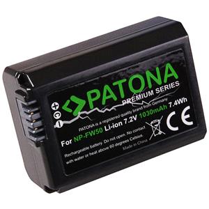 Patona Premium Akku für die Sony Alpha 6000 6400 ZV-E10 Kamera-Akku NP-FW50 1030 mAh