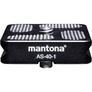 Mantona AS-40-1 Schnellwechselplatte Snelwisselplaat Schroefdraad (buiten)=1/4