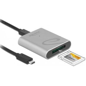 DeLock 91751 geheugenkaartlezer USB 3.2 Gen 1 (3.1 Gen 1) Type-C Zilver