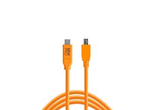 Tether Tools TetherPro USB-C - 2.0 Mini-B 8-Pin (4,6m oranje)