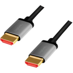 HDMI-Kabel CHA0105, Stecker/Stecker, Alu, 8k, 2 m - Logilink