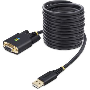 Startech .com 1P10FFCN-USB-SERIAL seriële kabel Zwart 3 m USB Type-A DB-9