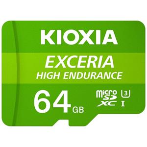Kioxia EXCERIA HIGH ENDURANCE microSDXC-Karte 64GB A1 Application Performance Class, UHS-I, v30 Vide